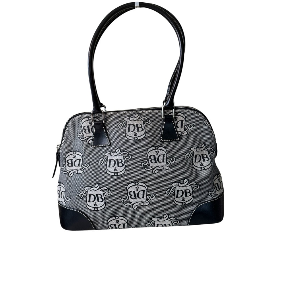Dooney & Bourke Donegal Crest Dome Gray and Black Signature Women's Shoulder Bag